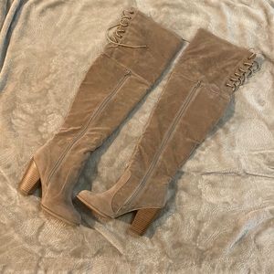 Cadge & Chloe size 8 thigh high boots.